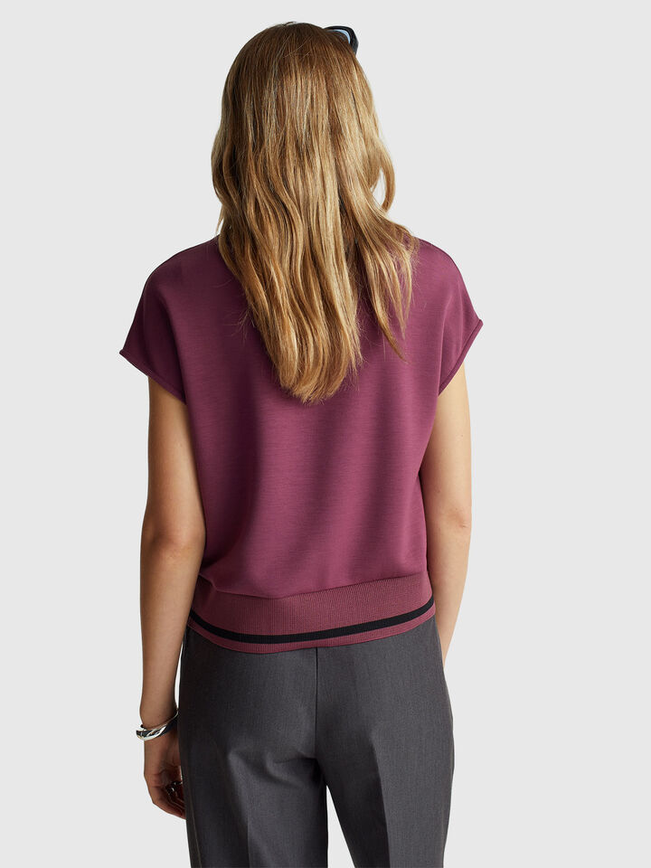 SLEEVELESS SWEATER Femme image number 2